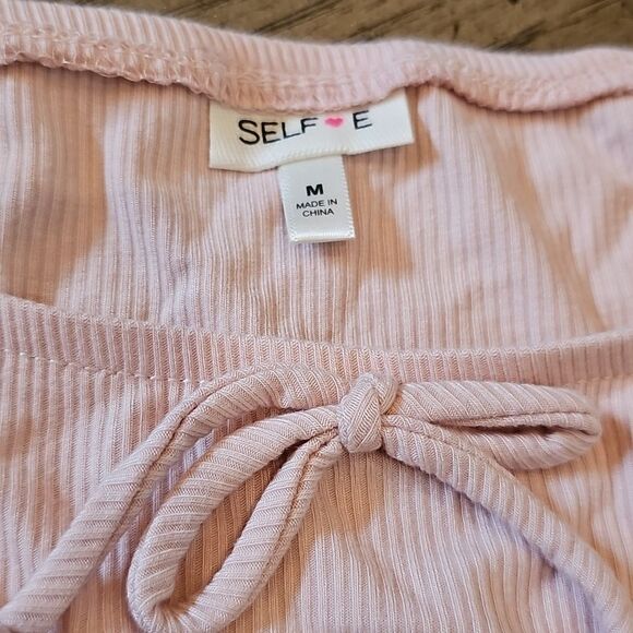 Pink Ribbed Bodysuite Size M NEVER WORN NWOT - Picture 2 of 8